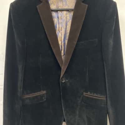 Zara Man Mens  Size 46 Blazer Black  