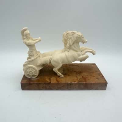 Gladiator & Chariot Sculpture
