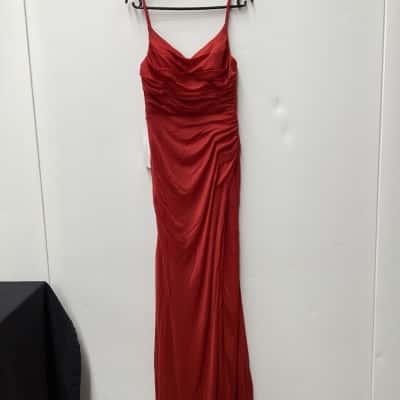  Womens  Size 8 Cocktail Dress Burnt Orange 