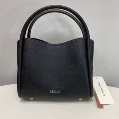 kyra +kenja Women’s Adele Vegan Leather Handbag / Shoulder Bag Black  