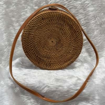 Boho style rattan bag