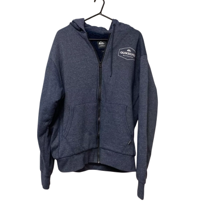 Mens Quicksilver Size L Blue Hoodie 