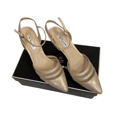 BNWT NINA Womens Gold High Heels Size 9 