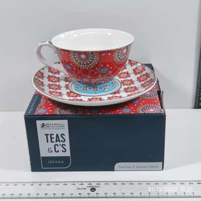 Maxwell and Williams Isfara Teas and Cs Set 200ml As New PreOwned ReOwned 