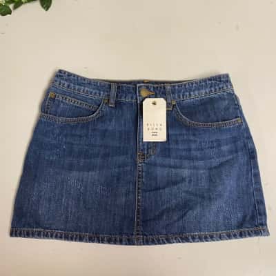 Billabong Womens Size 8 (26) Blue 100% Cotton Skirt