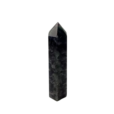 15cm large black and green crystal 