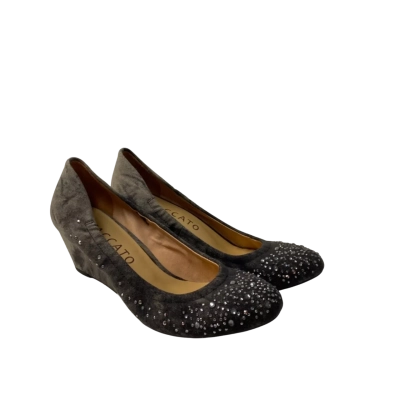 BNWT Staccato Womens Heels Size 37 grey with diamantes rrp$159