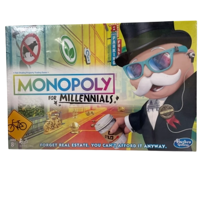 Hasbro Gaming Monopoly for Millennials, Still Sealed in Plastic Wrap