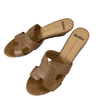 Mollini Womens Size 38 Gorgeous Brown Heeled Sandals
