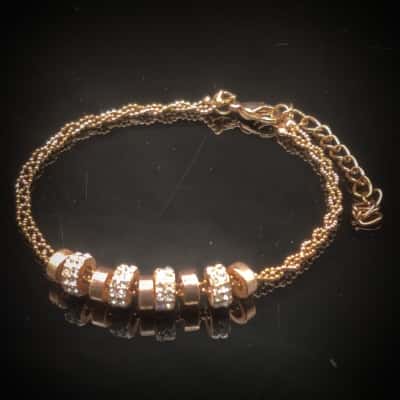 New In Gift Box Equilibrium Rose Gold Plated "Sparkle" Bracelet 