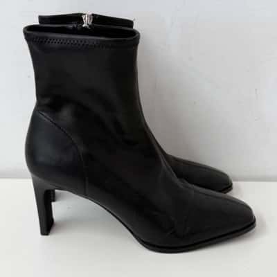 Forever New Black Sock Boot - Size 41  