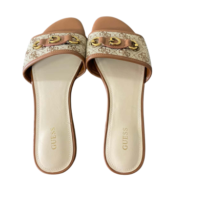 Guess - Women's  Size 9m - Beige / Brown - Slip on Shoes