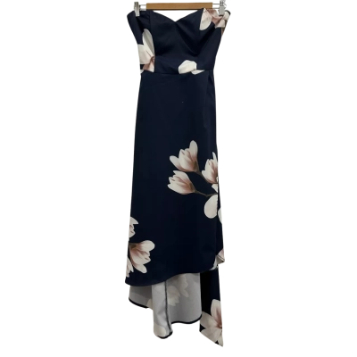 Pilgrim Womens  Size 8 Floral Dress Floral / Navy Blue 
