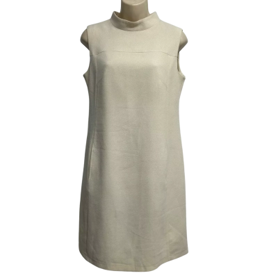 Wayne Cooper Size 2 Cream Mod Dress