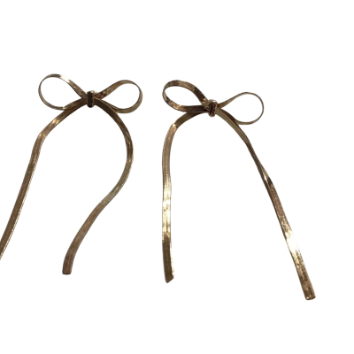  Womens Earrings Gold Dress Bow Earrings