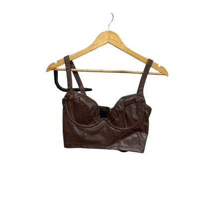 BRAND NEW - White Fox - Womens - Size XS - Cropped Top - Brown 