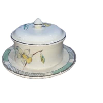 vintage Burleigh Ware lidded butter dish