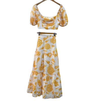 Billy J  Womens  Size 6  White Floral  / Yellow - RRP $139.95
