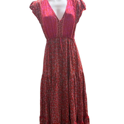 Jaase Womens  Size M Floral Dress Floral / Red 