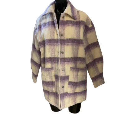 Ava & Ever Womens  Size 8 Fleece Jacket Purple / White 