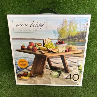 Alex Liddy 40cm Square Picnic Table (New)
