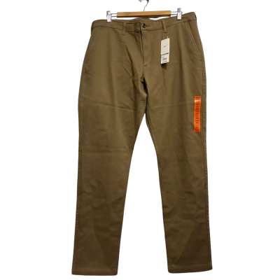 Uniqlo Mens, Size 36 x 34, light brown wind proof, stretch slim fit, chino pants