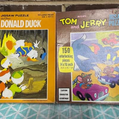 Vintage Donald Duck & Tom & Jerry Jigsaws