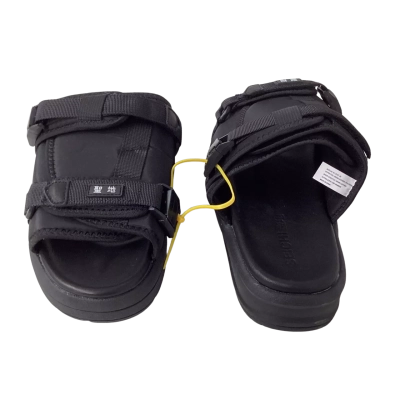 NEW - Seichi Mens LEATHER Size US 10 Sandals Black  