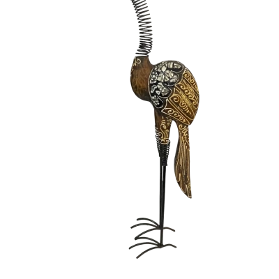 Wooden & Metal Decorative Bird  