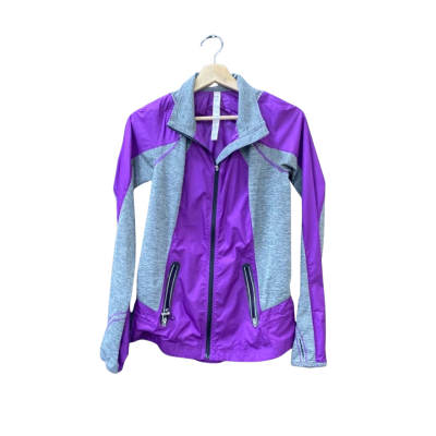 Lululemon Size 4 Sports Coat Grey / Multicoloured / Purple 