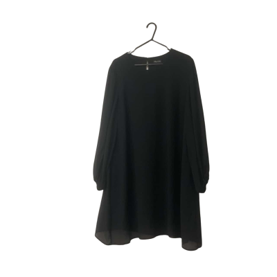 Women's City Chic Size L Long Sleeve Dress Black  