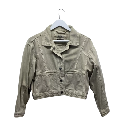 REFUGE Size 8 Aussie Designed Cropped Denim Jacket 