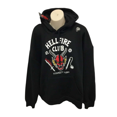 Stranger Things Hellfire Club Black XL Hoodie - BNWT