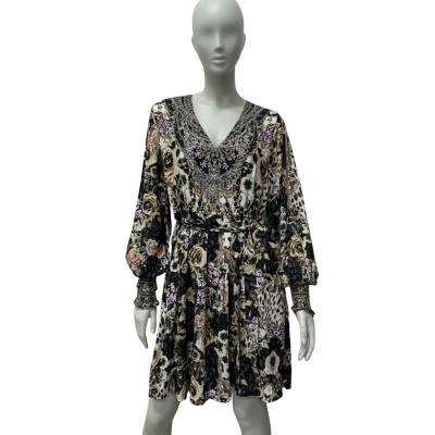  Vine Apparel Womens  Size 12 Midi Dress Multicoloured 