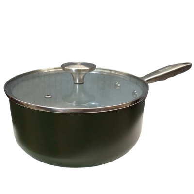 Crumble Cookware Non-stick Ceramic Sauce Pan (Green)