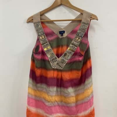 Witchery Womens  Size M Sleeveless Top Multicoloured 