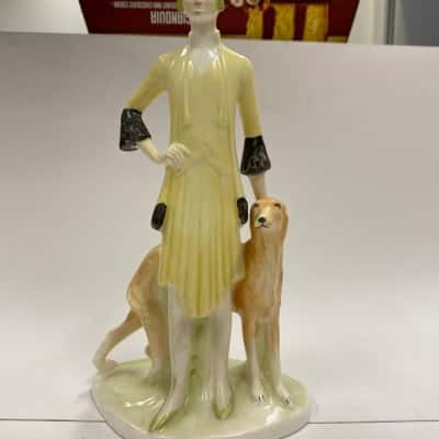 Rare Coalport Ladies of Fashion Figure Miss 1928 - Made in England