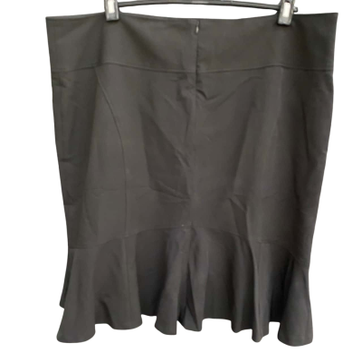 Basque Plus Size Womens  Size 20 Midi Skirt Black  