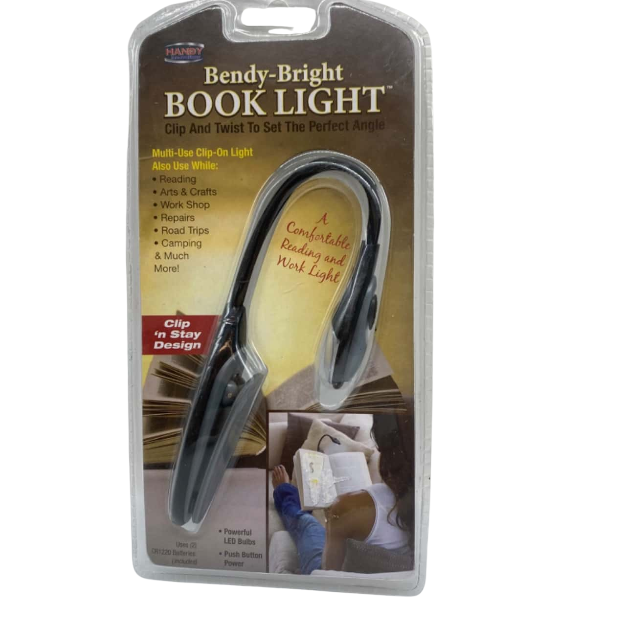 NWOT Bendy Bright LED Book Light Batteries included(s)