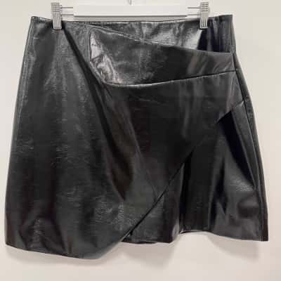 Sass & Bide Womens  Size 14 A-Line Skirt / Wrap Skirt Black  