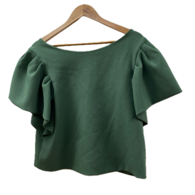 Maison poi Womens top Size 4 Green 