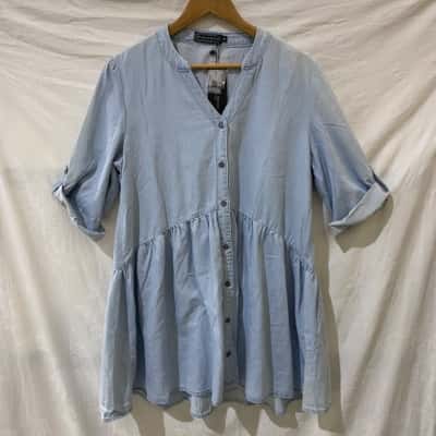 Country Denim Womens  Size 10 Denim Dress Blue 