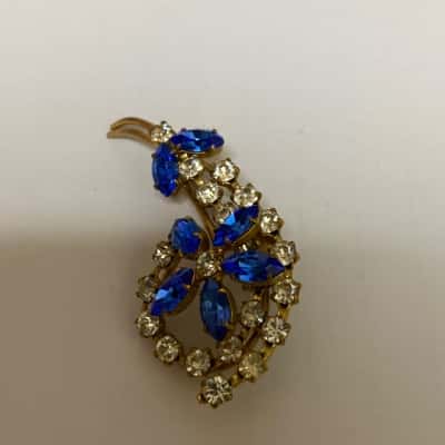  Womens Brooch Blue 