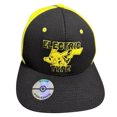 Bioworld Pokémon "Electric Type" Pikachu snapback hat 
