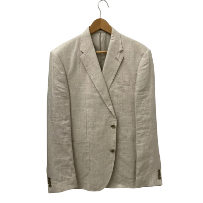 Trenery Mens  Size 44 Irish Linen Twill Blazer Flax 