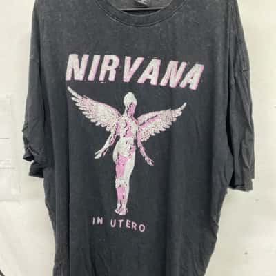 Nirvana Womens  Size 18 T-shirts Black  