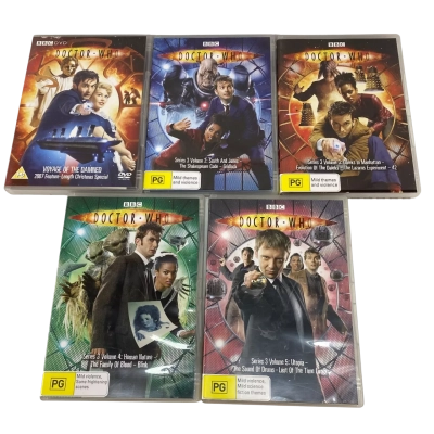 Dr Who Series 3 Volumes 2 to 5 DVDs