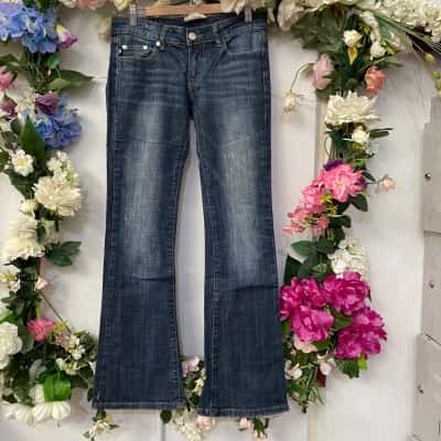 Victoria Beckham Womens  Size 29 Flared Pants / Low Rise Pants Blue 