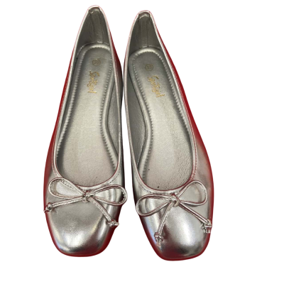 Sportsgirl Womens  Size 38 Silver Flats RRP: $69.95