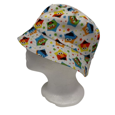 Sesame Street Kids Bucket Hat White 3+